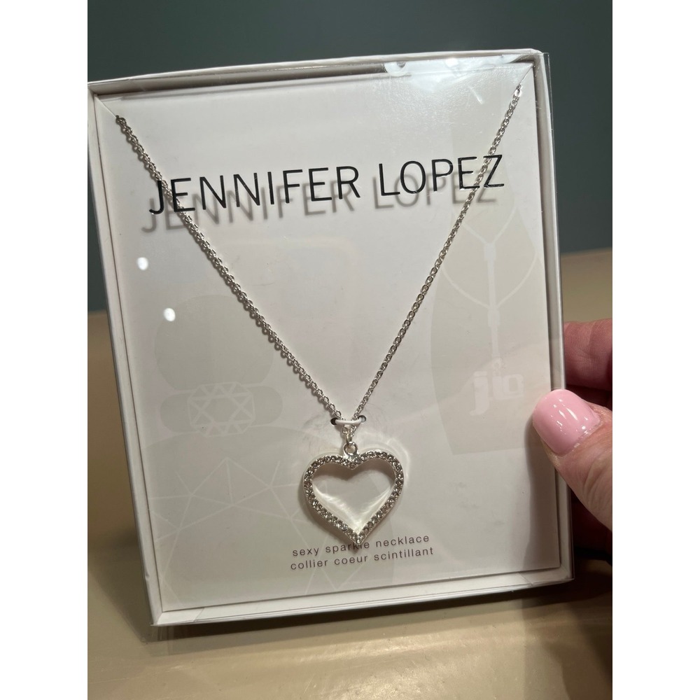 Jennifer Lopez Heart Sexy Sparkle Necklace NEW!
